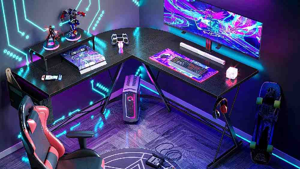 Casaottima L Shaped Gaming Desk