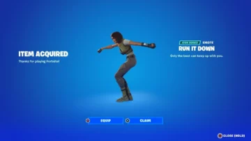 How to get Run it Down emote in Fortnite?