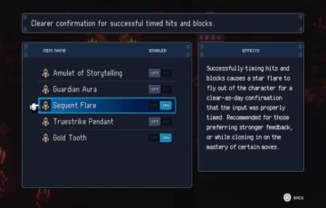 Should I use the Amulet of Storytelling and Sequent Flare in Sea of Stars?