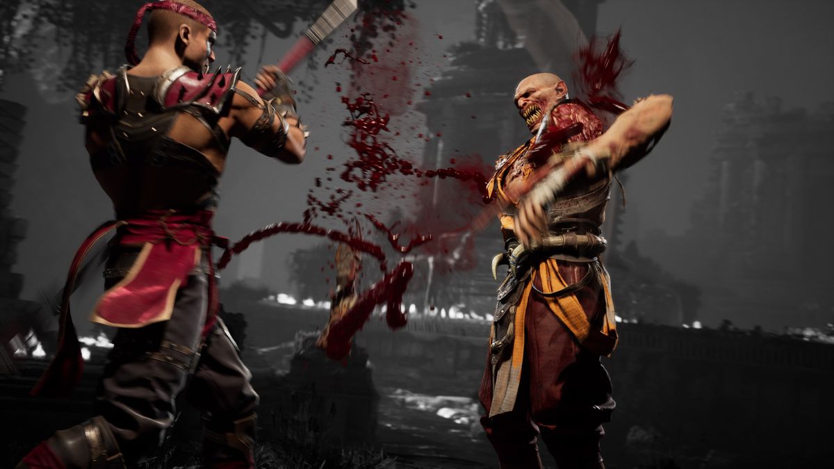 Reiko slices off Baraka’s limbs in Mortal Kombat 1