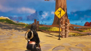 How to assist in destroying zombie road signs in Fortnite guide