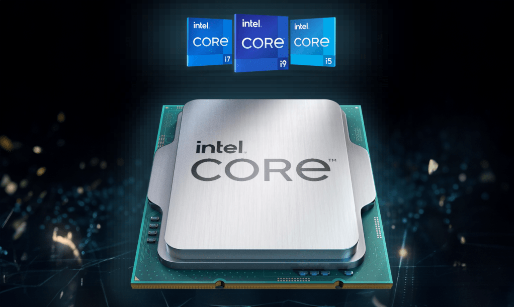Intel 14th-gen Core Raptor Lake Intel Core logo wide