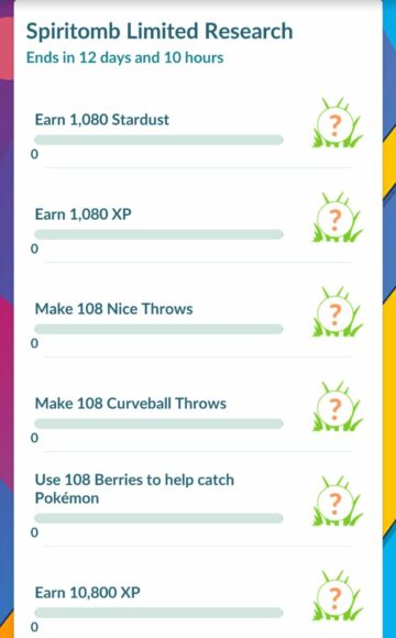 Pokémon Go ‘Spiritomb Limited Research’ 2023 quest steps, rewards