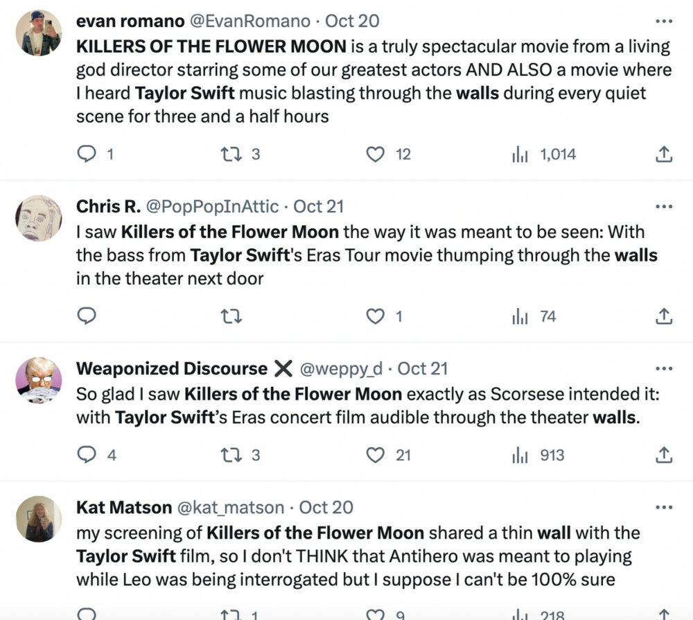 Taylor Swift’s Eras Tour leaked into my Killers of the Flower Moon screening