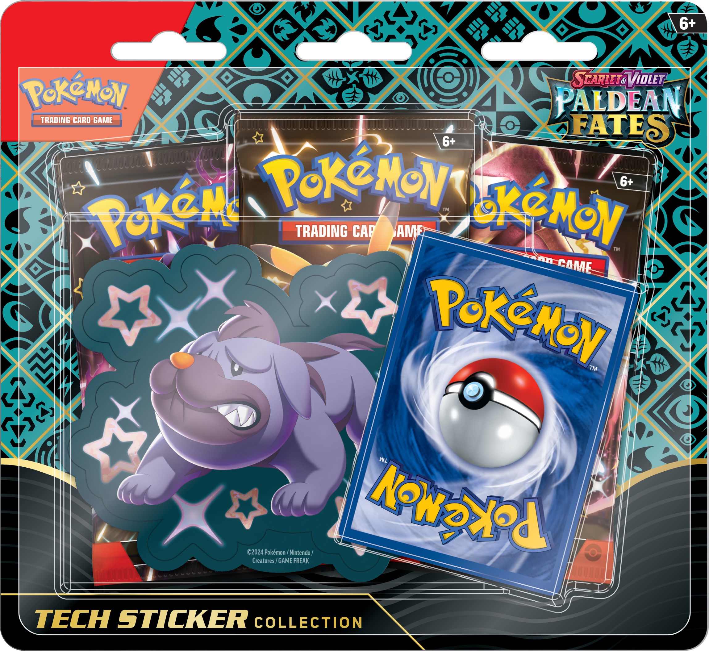 Pokemon TCG Scarlet Violet%E2%80%94Paldean Fates Tech Sticker Collection Maschiff png jpgcopy