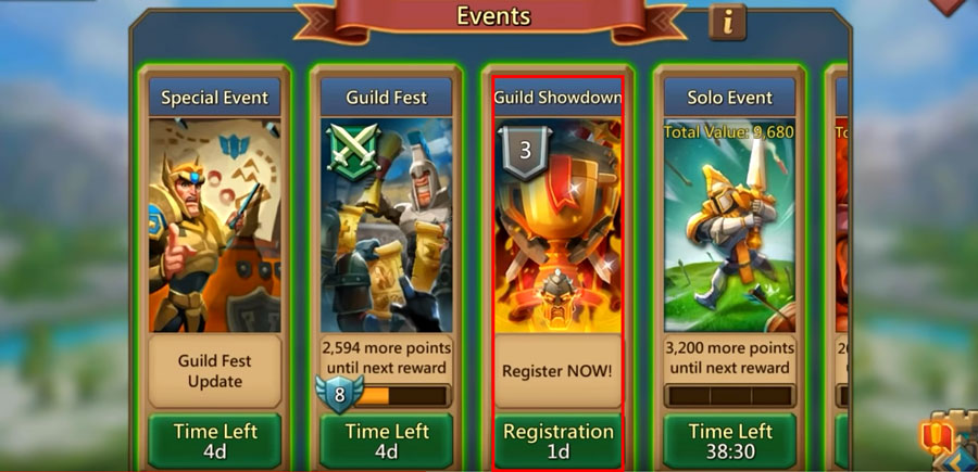 Register for Guild Showdown