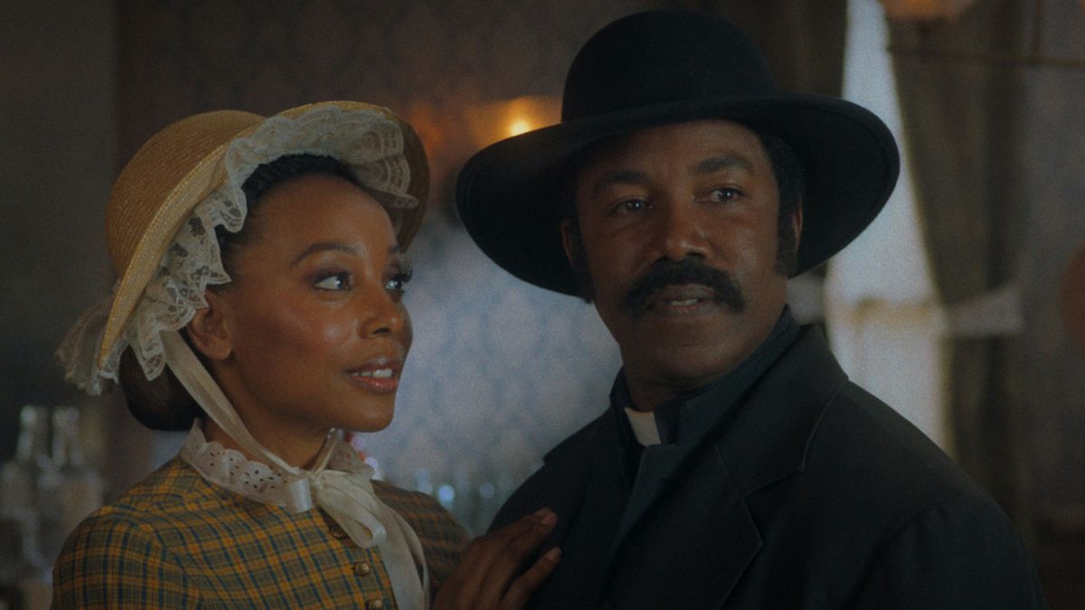 (L-R) Erica Ash and Michael Jai White in Outlaw Johnny Black.
