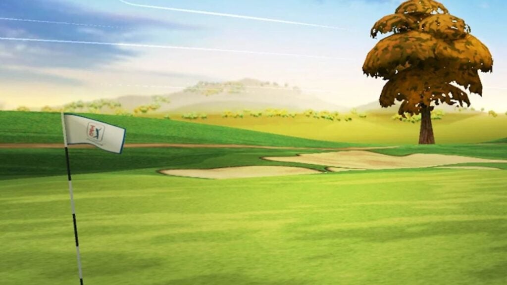 Image for an entry in our best Android gold games feature. A screenshot from PGA Tour Golf Shootout.