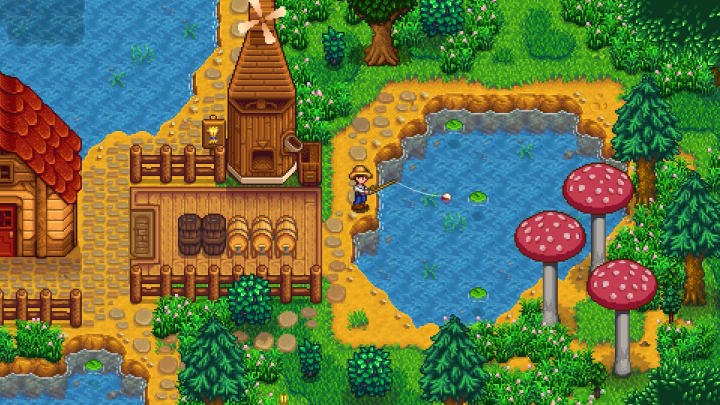 Escape the corporate life in Stardew Valley.