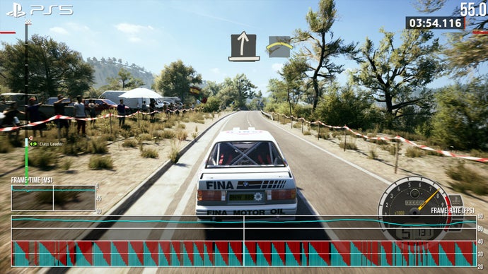ps5 screenshot of ea sports wrc with performance drops and screen tearing