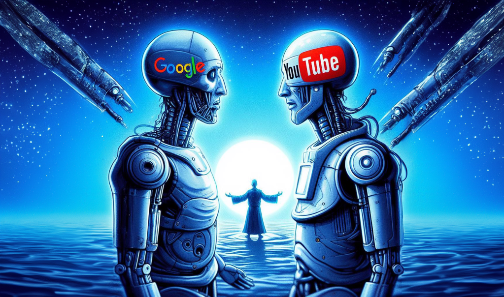 Google YouTube talking to one another AI