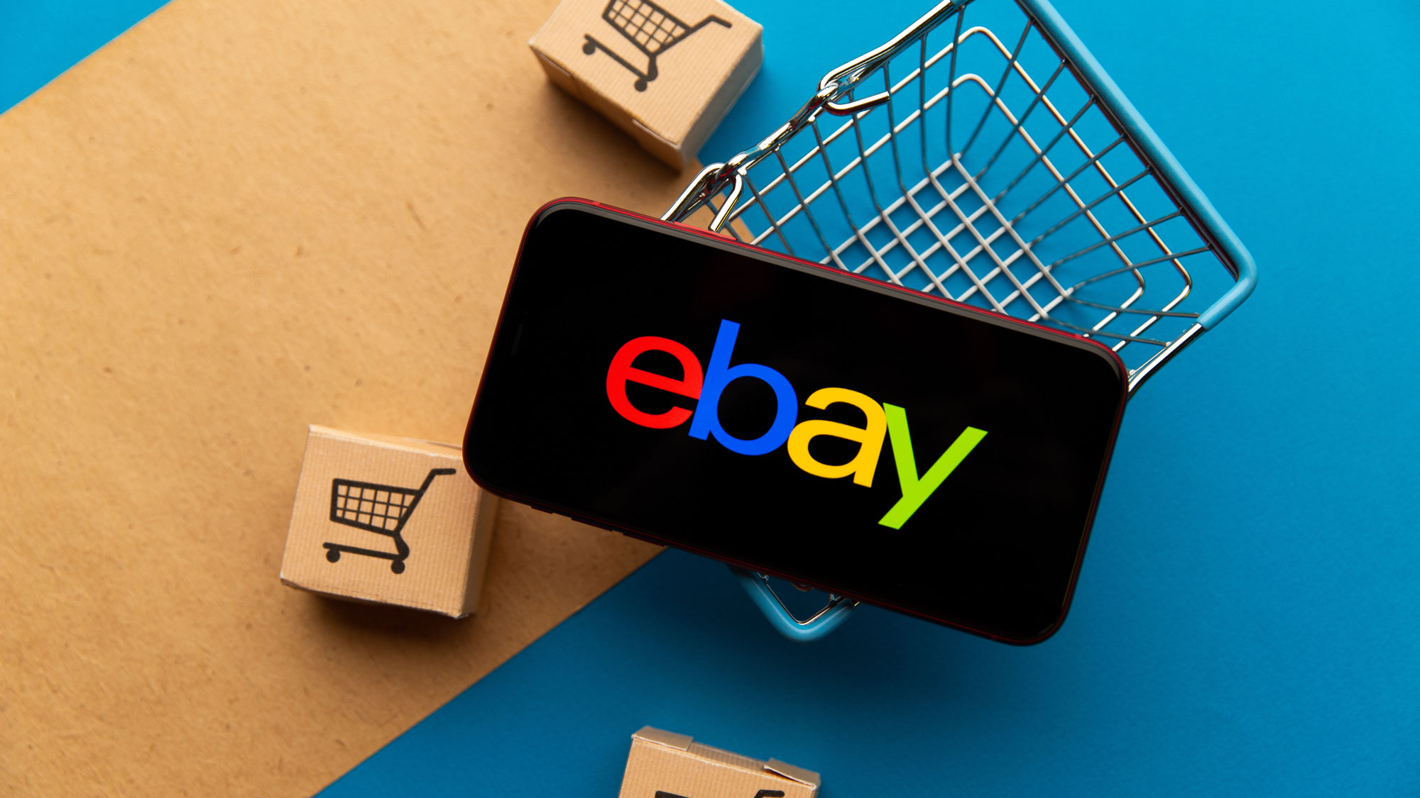 Ebay-Schriftzug auf Smartphone