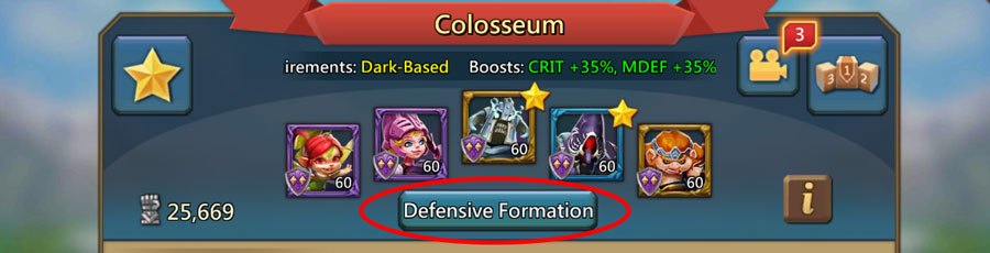 How To Set Up Defensive Lineup Colosseum