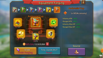 Mythic Gear در Lords Mobile