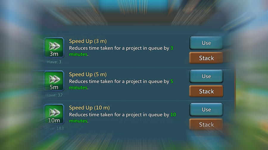 Speed ups for Research Event
