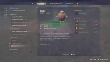 How to craft a Glider in Enshrouded