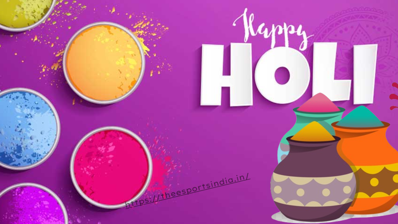 Happy Holi Festival Wishe Image -theesportsindia