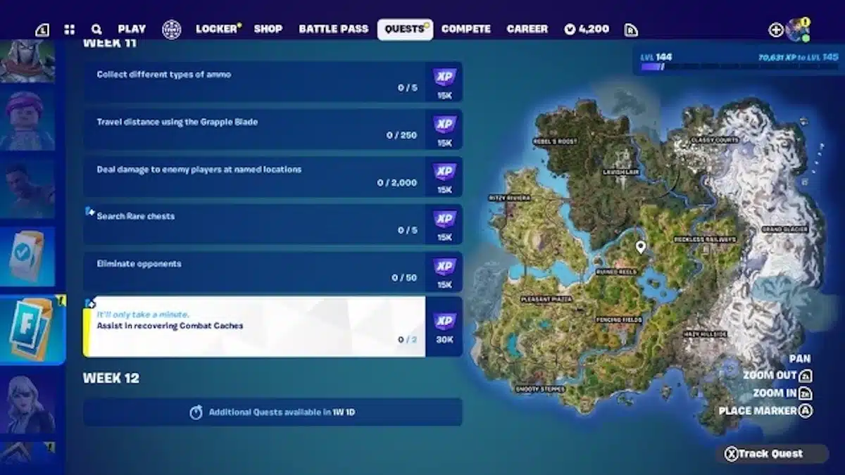 Fortnite Weekly Quests