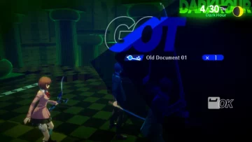 Where to find the first Old Document in Persona 3 Reload