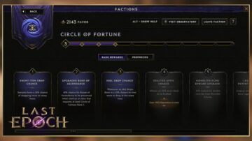 کدام جناح را باید در Last Epoch انتخاب کنید؟ | Circle of Fortune vs Merchant's Guild