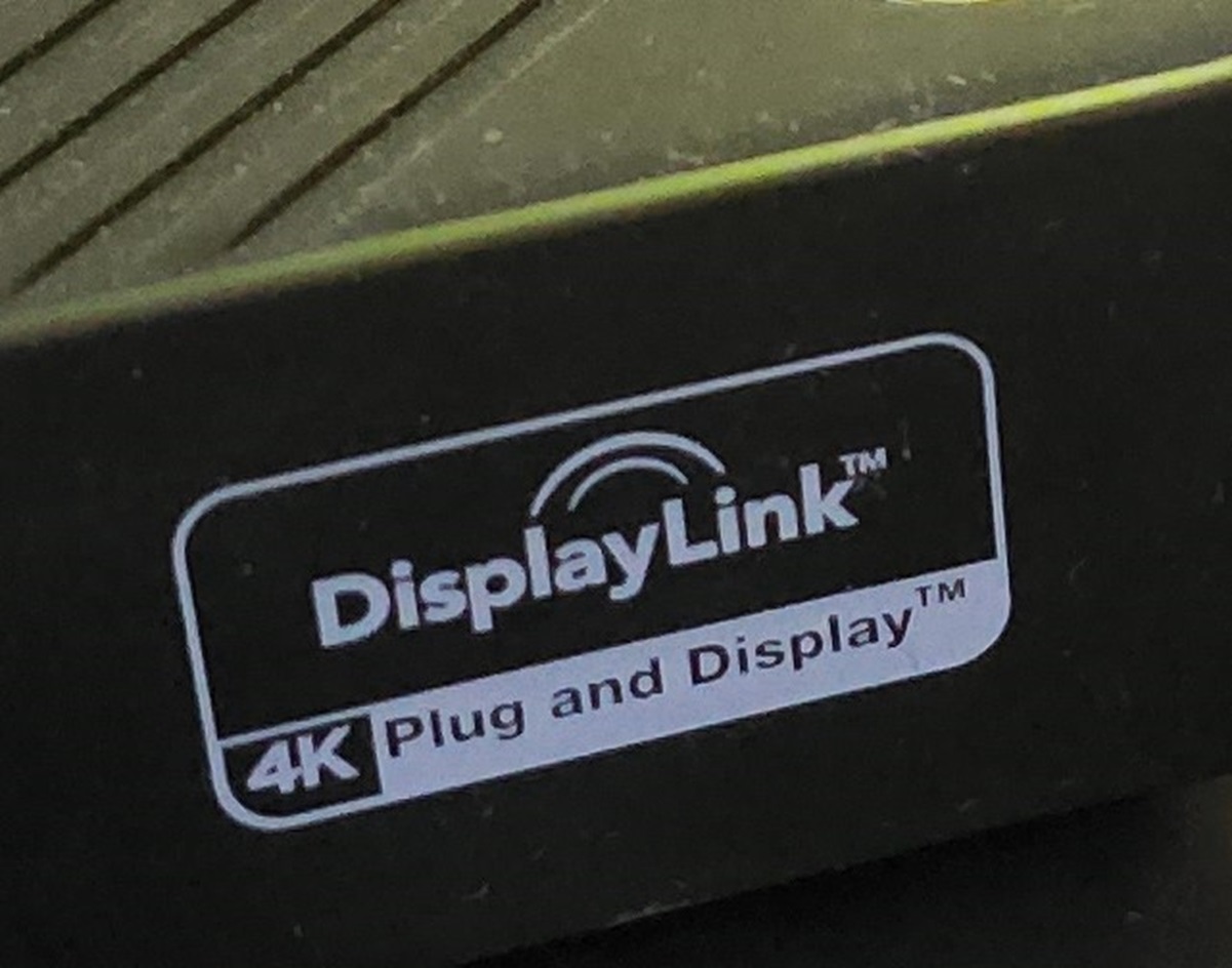 DisplayLink logo closeup