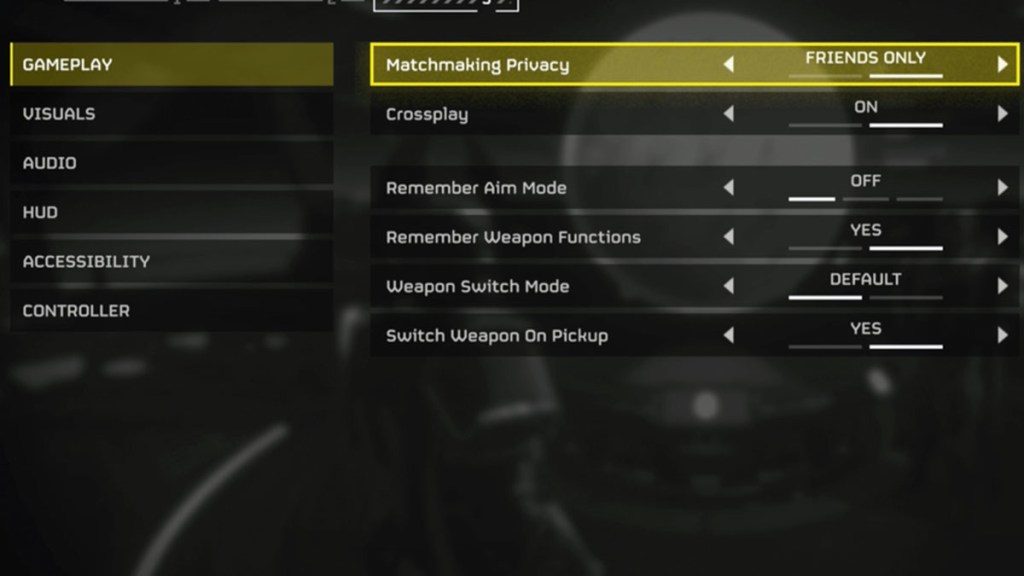 Helldivers 2 Solo Matchmaking Settings