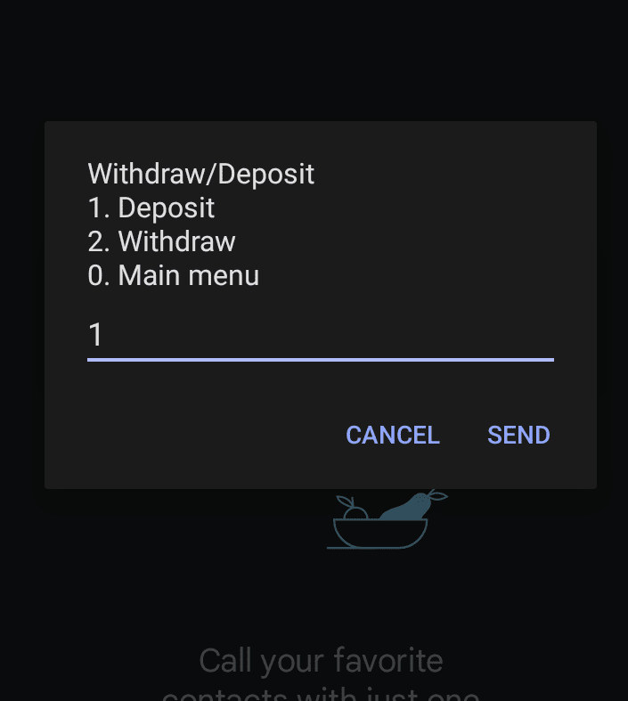 deposit option on Betika
