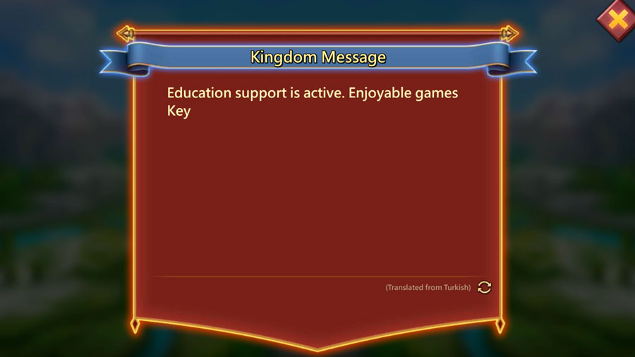 Kingdom Message Example from Turkish
