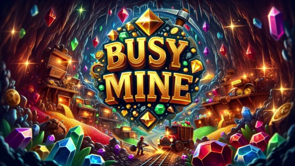 The feature image of the Busy mine news has the game's logo on it..