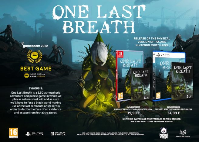 One Last Breath receiving physical release on Switch