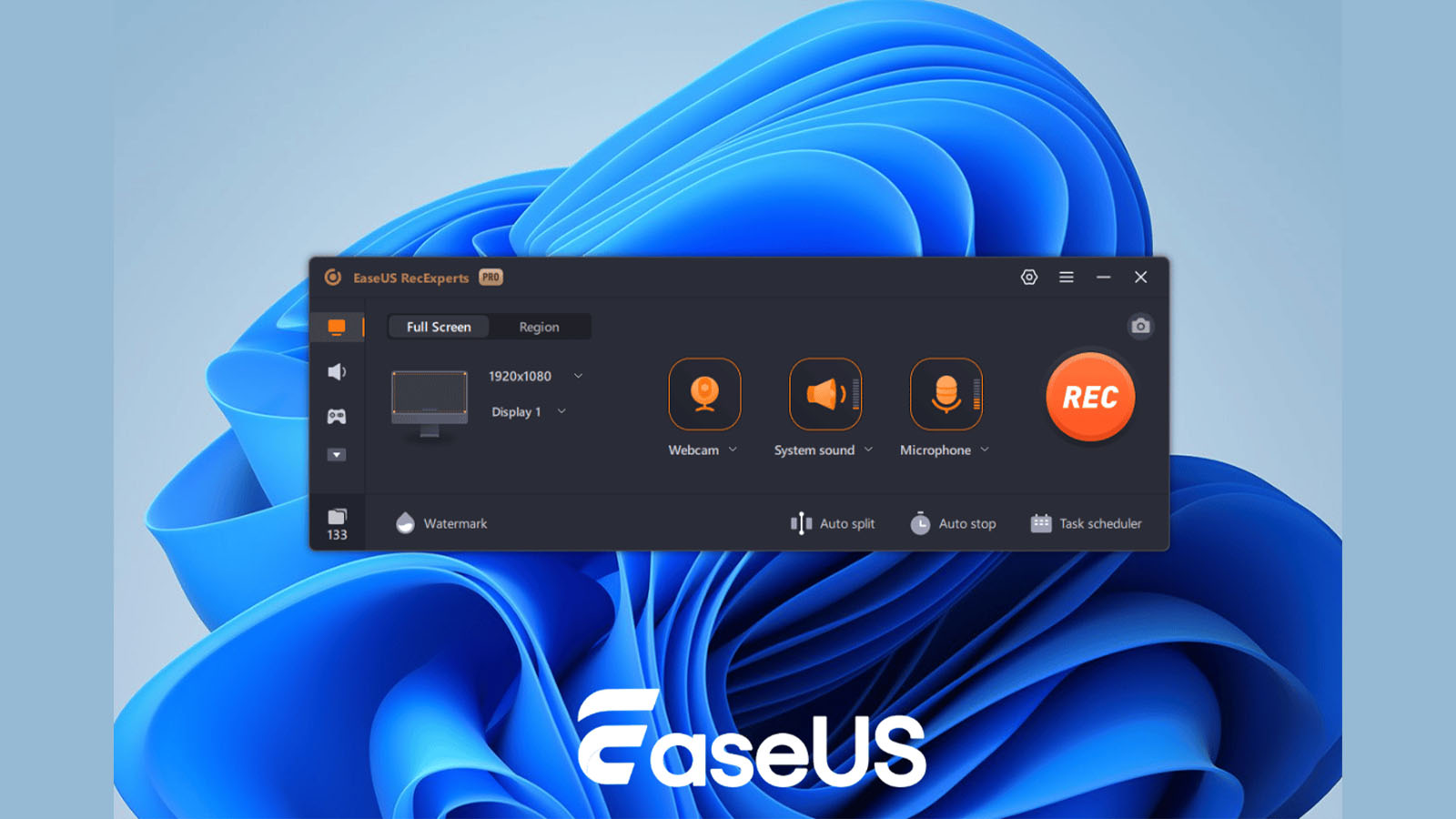 نرم افزار ضبط صفحه نمایش EaseUS