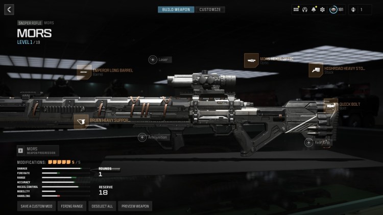 Call Of Duty Modern Warfare 3 Warzone Mors Sniper Attachments