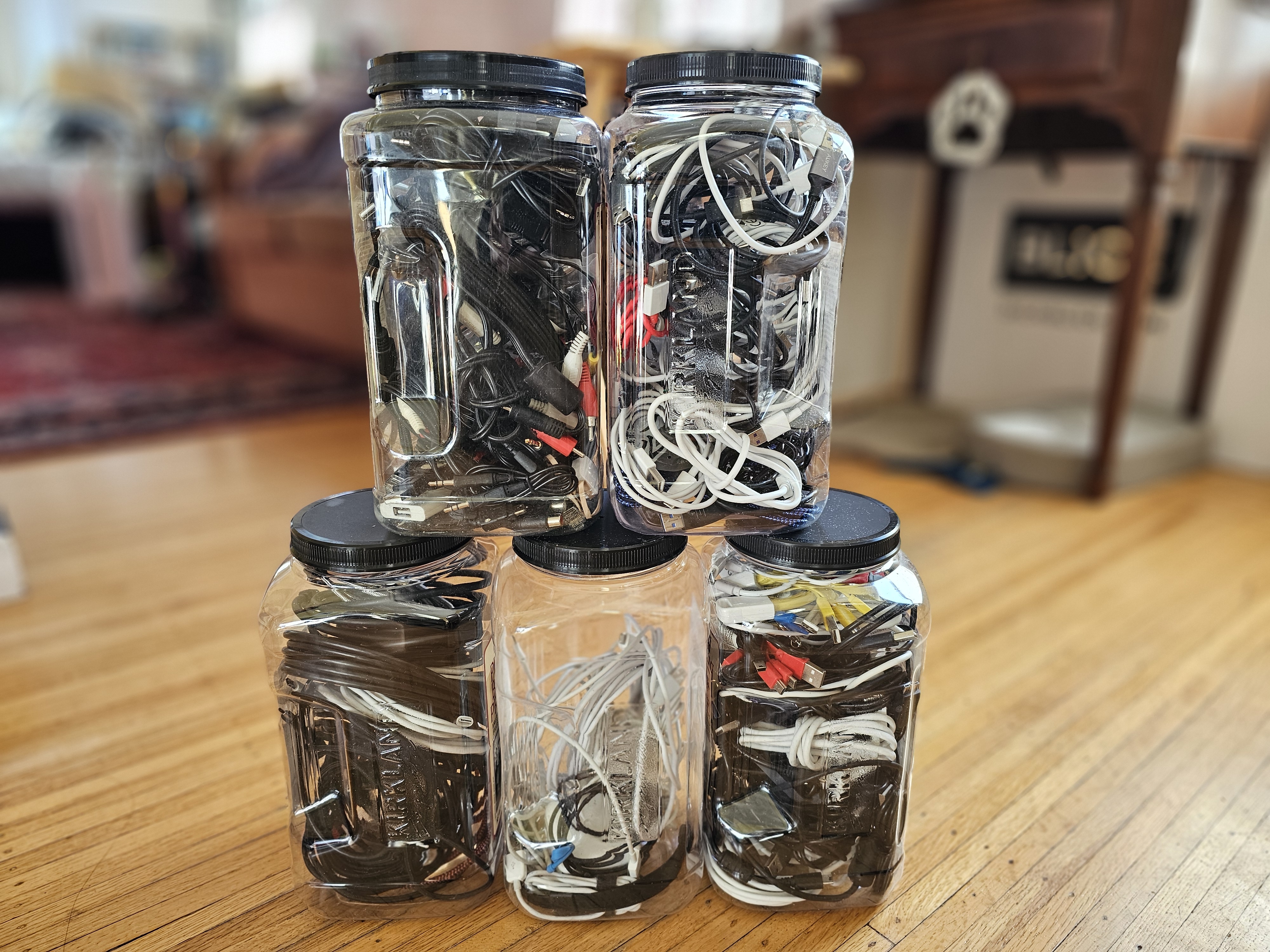 Jars of cables