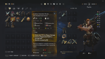 No Rest for the Wicked Weapon and Gear System Explained