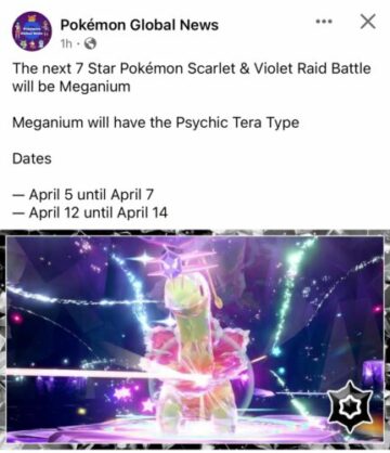 Pokémon Scarlet and Violet-7 Star Meganium Raid Announced