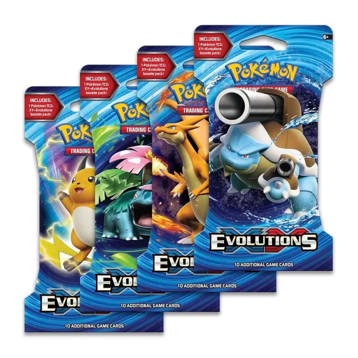 Pokemon XY TCG Evolutions paketleri.