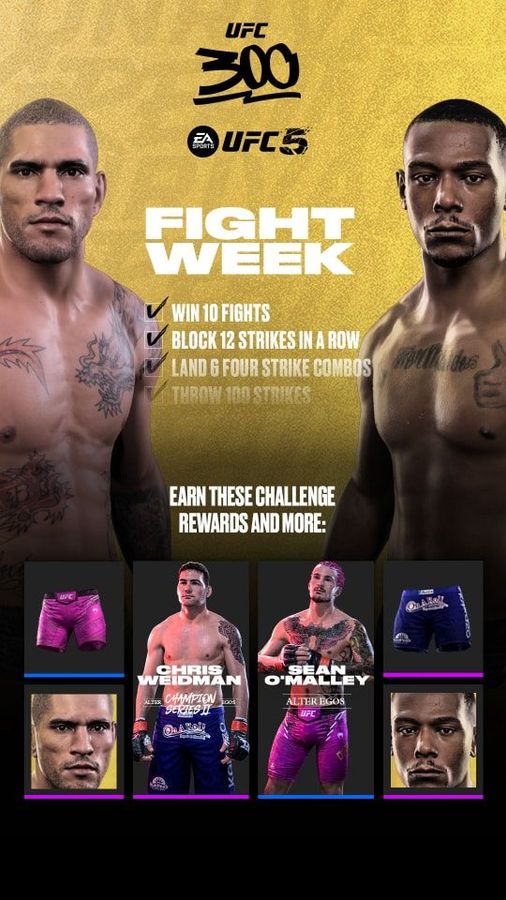 UFC 5 New Fight Week Challenges